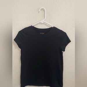 Casual black tee
